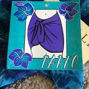 Capelli New York wrap tie skirt coverup shawl